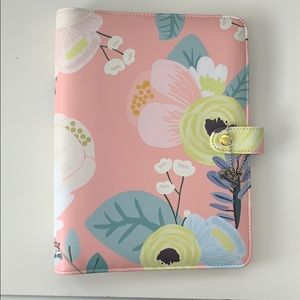 Large A5 floral ring bound planner